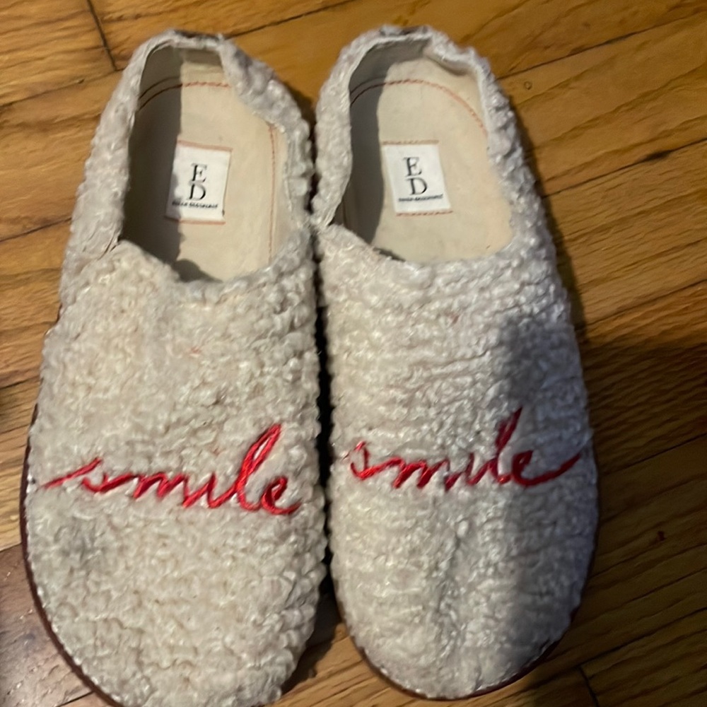 Beautiful ED smile shoes nice with love on the bottom